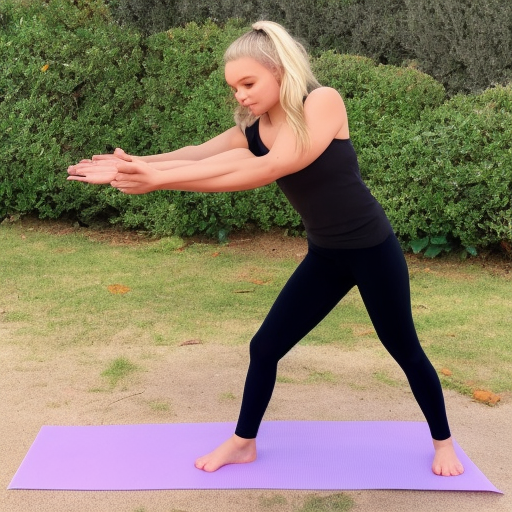 Natalie Alyn Lind, yoga workout, stretched cross twine