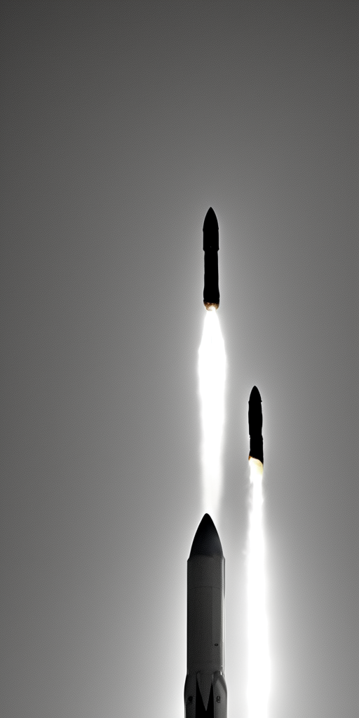 a photo of a rocket on a phallus