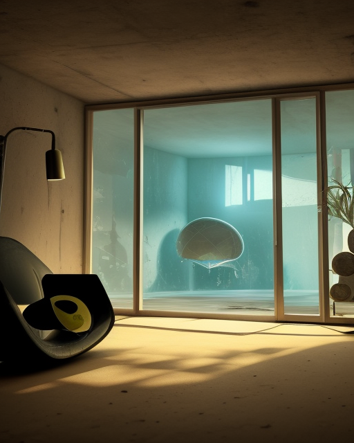 artstation scifi scene of a safe room as ikea ad, lounge furniture, sky mural on the room ceiling, holographic art walls, windows, large terrarium, paneled walls, unreal engine 5, hyper realism, realistic shading, cinematic composition, blender render, octane render, hdr, detailed textures, photorealistic, wide shot