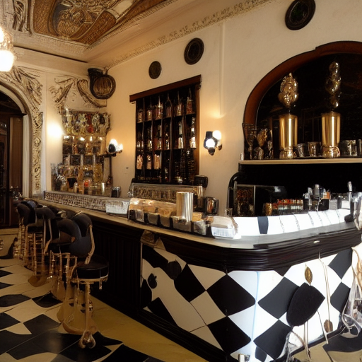 Baroque coffee bar