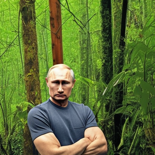 Putin in jungle