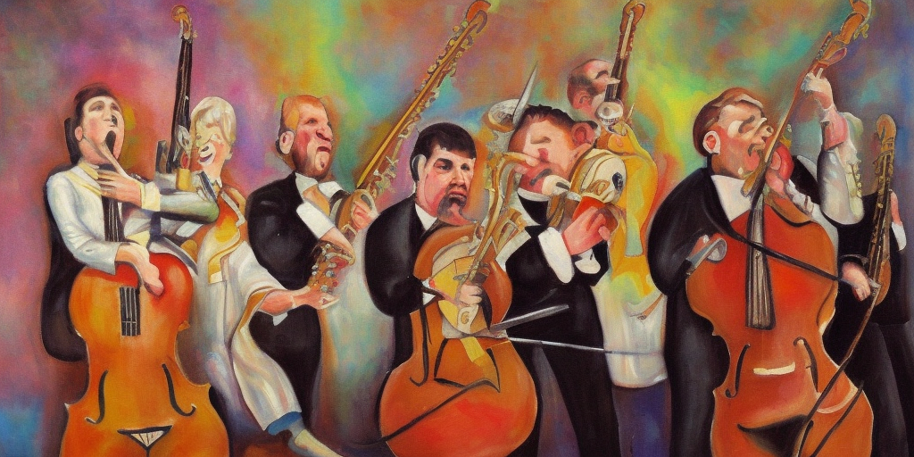 a painting of A musical reality check