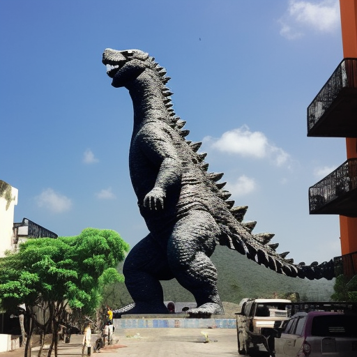 Godzilla in Merida, Yucatán 