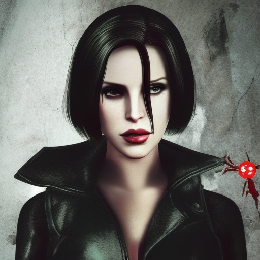 Lana Del Rey as resident evil 6 Ada Wong