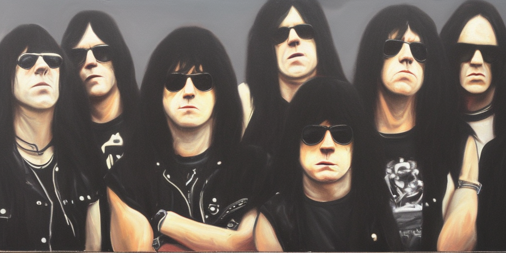 a oil painting of Not Ramones