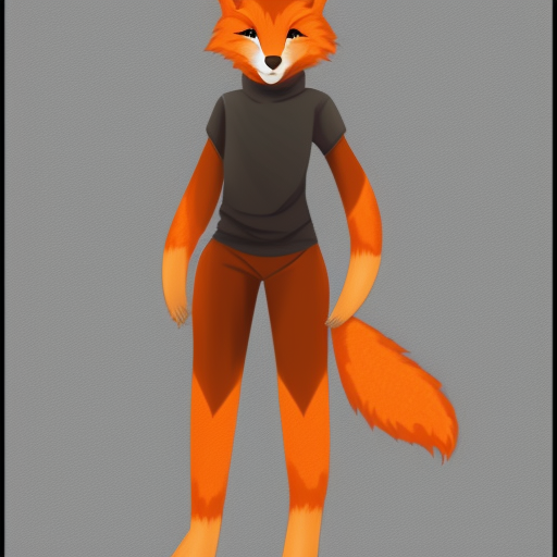 humanoid anthro furry fox character