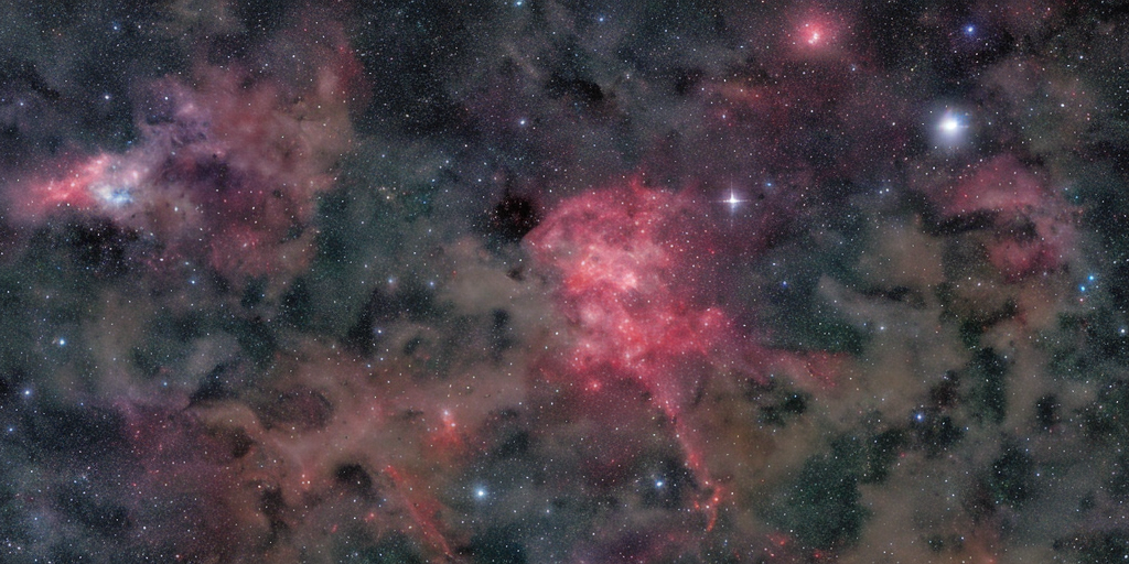 a artstation of Orion in Gas, Dust, and Stars