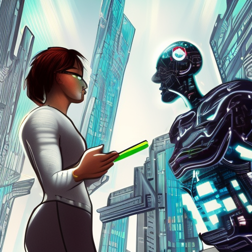 code review by cyborg in future city