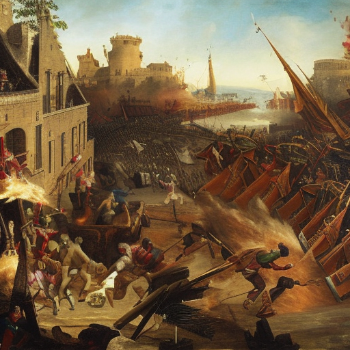 history painting Battle