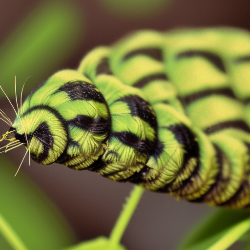 caterpillar on plants