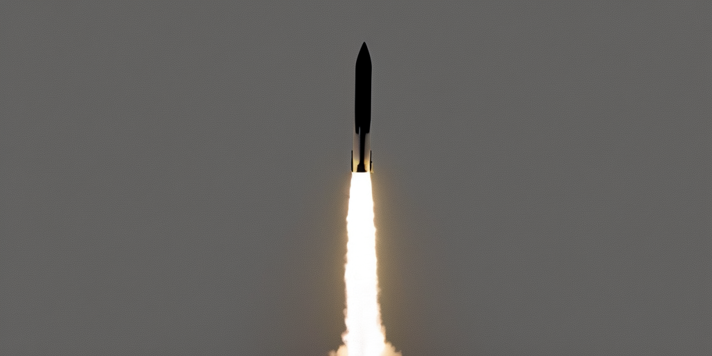 a photo of A rocket turns into a phallus