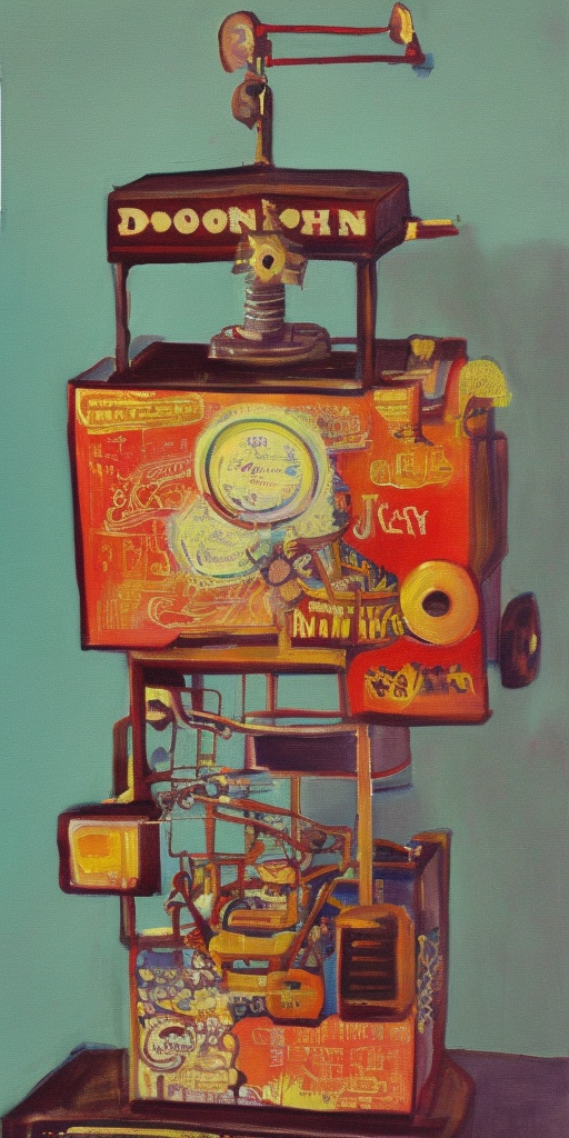 a painting of a Doonsday Machine