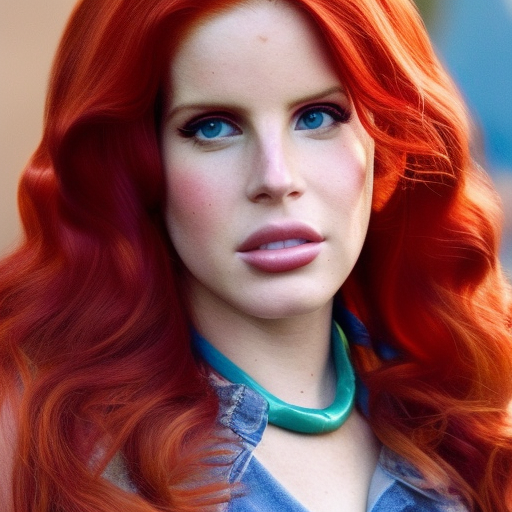 Red Hair Lana Del Rey as Sam Winchester Supernatural