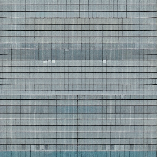 building facade in the style of agnes martin's grids made from old wood in photoreal color perspective