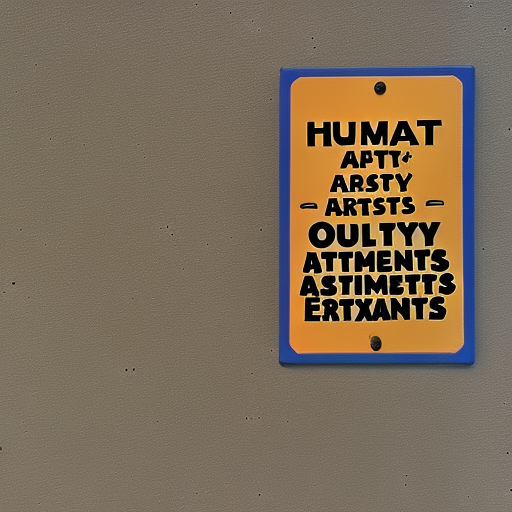 "Human artists only," "Human artists only," "Human artists only", text inside a sign or canvas, text "Human artists only"