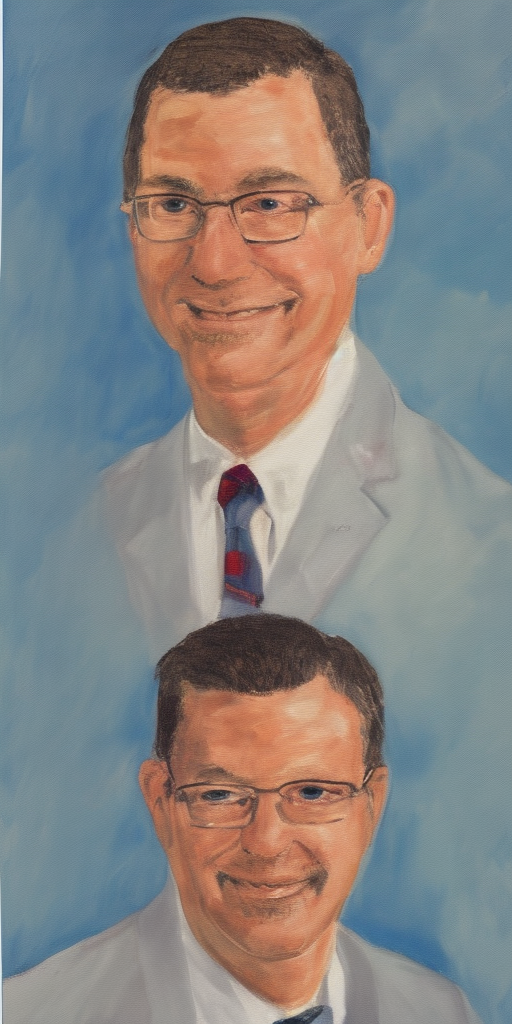 a painting of Dr. Lester