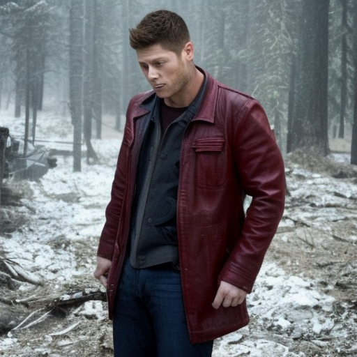 Dean Winchester holding a Ruby