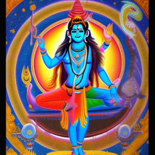 Cosmic dance of lord shiva