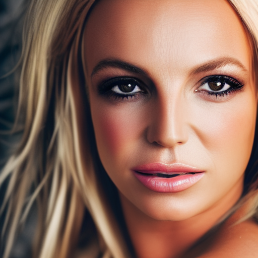 Woman who looks like Britney and beyonce ultra-realistic portrait cinematic lighting 80mm lens, 8k, photography bokeh