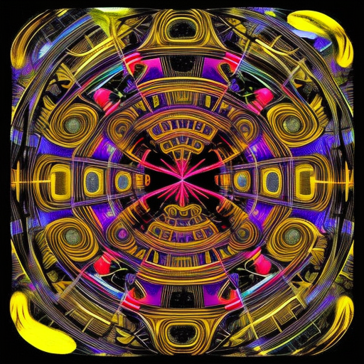 labyrinth, psychedelic, creature, strange, algorithm, futurism