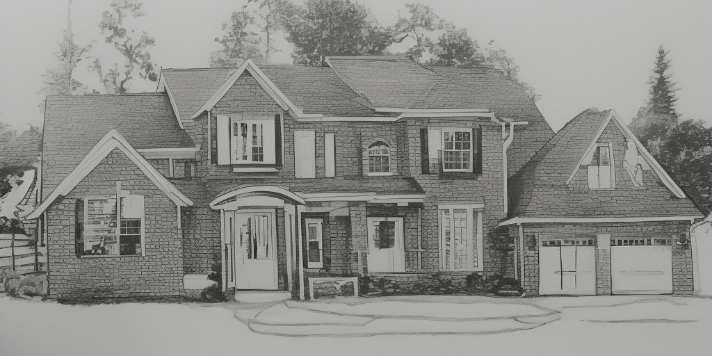a drawing of Harrys House