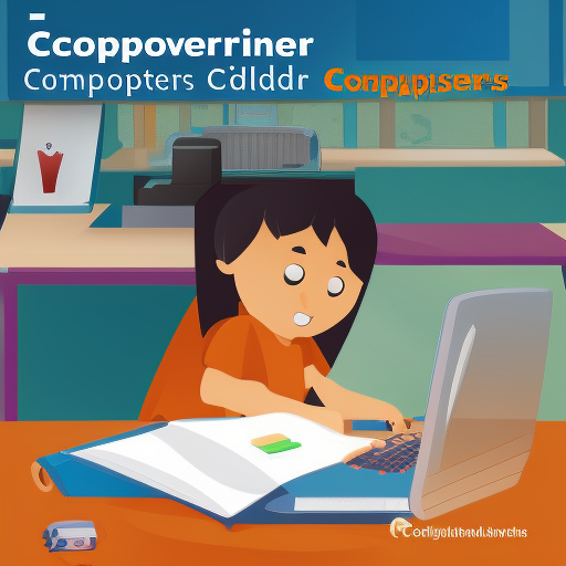 COVER FOR A COMPUTER COURSE FOR CHILDREN