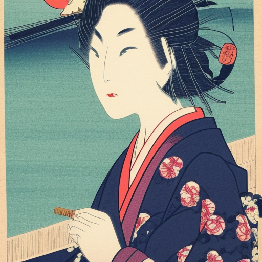 beautiful  women with perfect eyes and simetrical face, holding a feather cinematic light, 8k, Margot Robbie style.
This woman is sitting on roof of the police car. Ukiyo-e Japanese woodblock