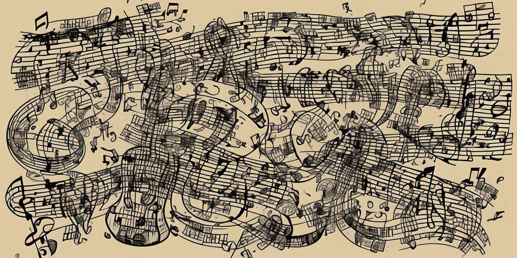 a drawing of Free Music Generde