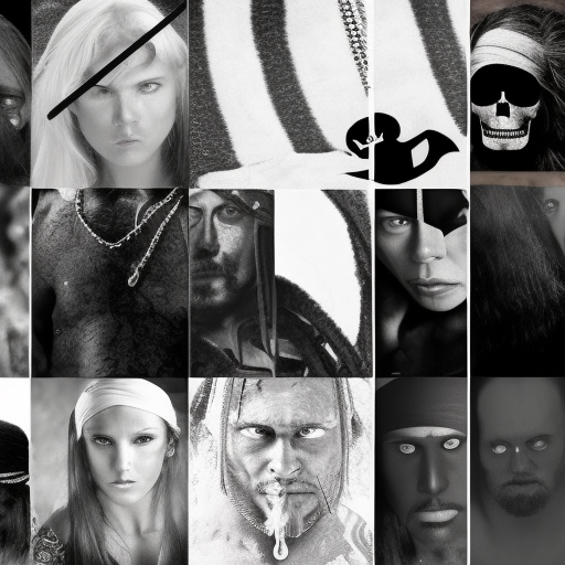 tribe, black and white, pirate, dark