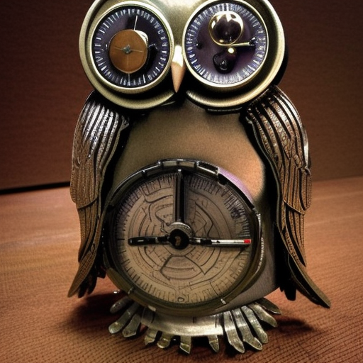 intelligent owl, steampunk 
