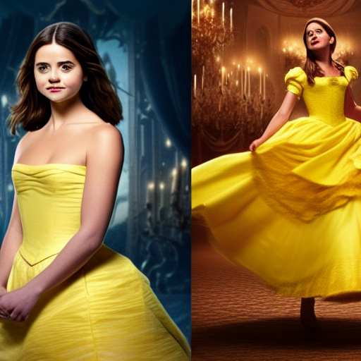 Jenna Coleman as Belle in Beauty and the Beast