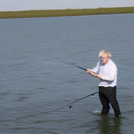 boris johnson fishing
