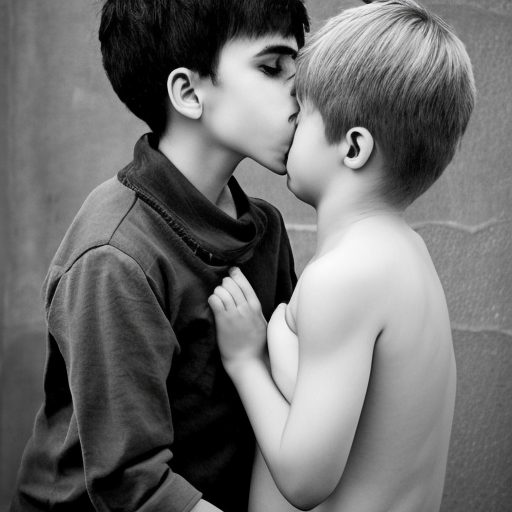 harem kissing boy