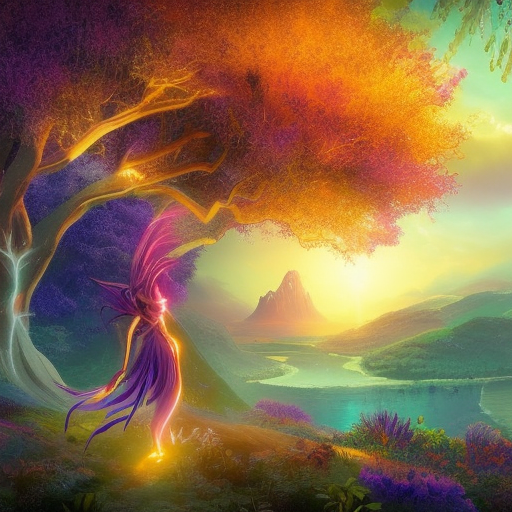Depict a radiant, glowing figure from the game Ori, with intricate details and flowing movements, set against a majestic, mystical landscape. Use a combination of soft, warm colors and bold, contrasting hues to create a sense of wonder and awe. The figure should be the focus of the image, with the landscape serving as a backdrop to showcase the figure's grace and power. Think along the lines of a concept art style, similar to the work of the artist of Ori, by Thomas Mahler, black and white pencil illustration high quality