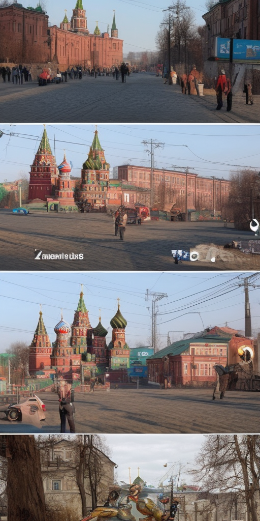 a artstation of Russia ruined my hometown with Z propaganda