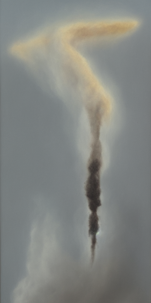 a oil painting of HH 666: Carina Dust Pillar with Jet 