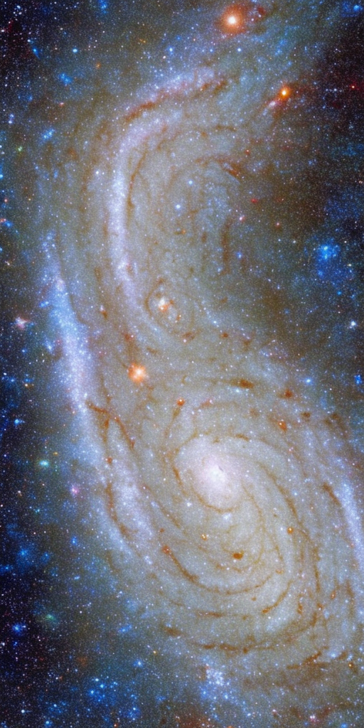 Beautiful spiral galaxy NGC 6744 is nearly 175,000 light-years across, larger than our own Milky Way. It lies some 30 million light-years distant in the southern constellation Pavo, its galactic disk tilted towards our line of sight. This Hubble close-up of the nearby island universe spans about 24,000 light-years across NGC 6744's central region in a detailed portrait that combines visible light and ultraviolet image data. The giant galaxy's yellowish core is dominated by the visible light from old, cool stars. Beyond the core are pinkish star forming regions and young star clusters scattered along the inner spiral arms. The young star clusters are bright at ultraviolet wavelengths, shown in blue and magenta hues. 