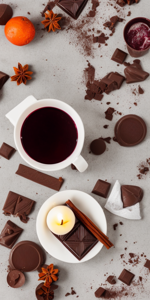 Chocolate with mulled wine flavor 