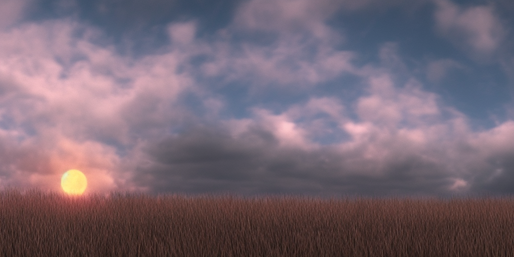 a 3d rendering of the sky's gone out