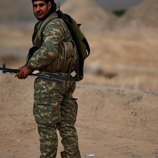 kurdish peshmerga soldier