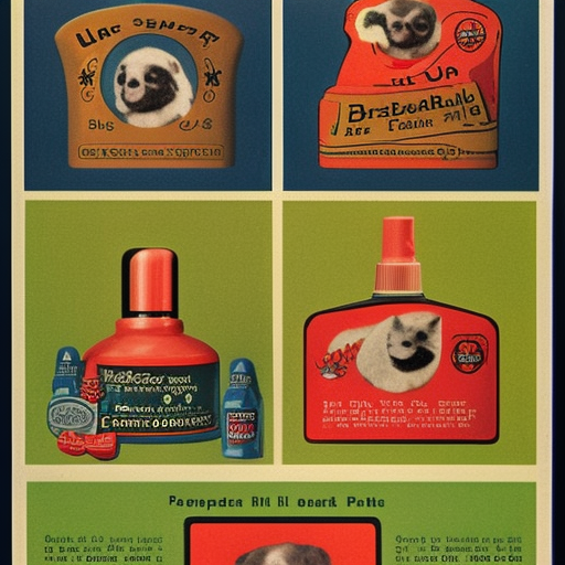 ultra vintage pet shampoo packaging
