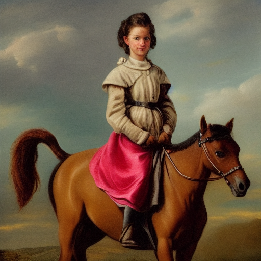 A girl on a horse