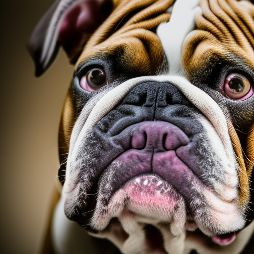  bulldog, ultra-realistic portrait cinematic lighting 80mm lens, 8k, photography bokeh