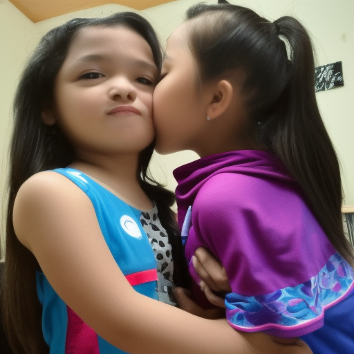 preteens melayu girl kissing Little melayu girl 