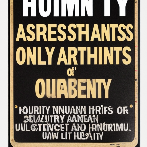 "Human artists only," "Human artists only," "Human artists only", text inside a sign or canvas, text "Human artists only"%>