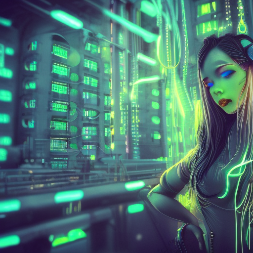 olpntng style, Cute and adorable cyberpunk girl, neon glowing smoke, neon glow, dark eyes, fantasy, sunlight, sunbeam, intricate detail. 8k, dreamlike, surrealism, super cute, symmetrical, soft lighting, intricate details, highly detailed, unreal engine, by ross tran, wlop, artgerm and james jean, Brian Froud, art illustration by Miho Hirano, Neimy Kanani, oil on canvas by Aykut Aydoğdu, oil painting, heavy strokes, paint dripping, oil painting, heavy strokes, paint dripping