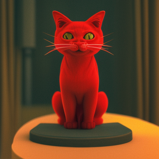 An award-winning photo of a red cat, 4K, Cinestill 800, Noctilux 50mm, concept art, artstation
