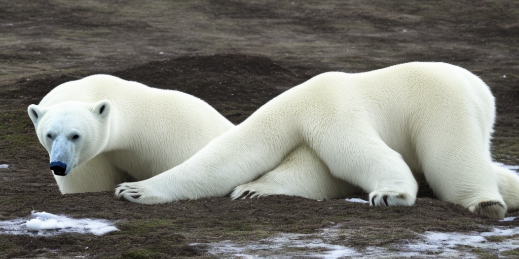 melting polar bear