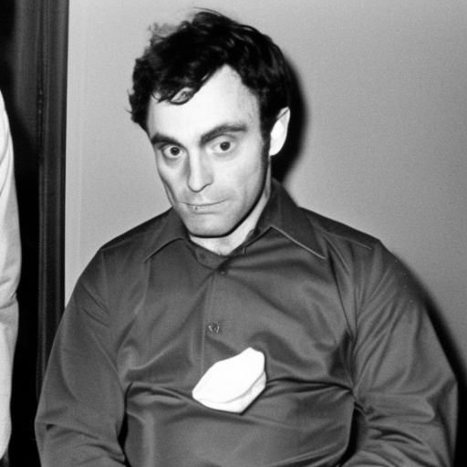 Ted Bundy eating a diaper
