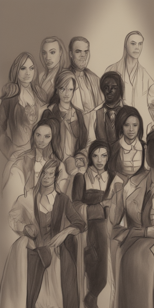 a drawing of The Companions